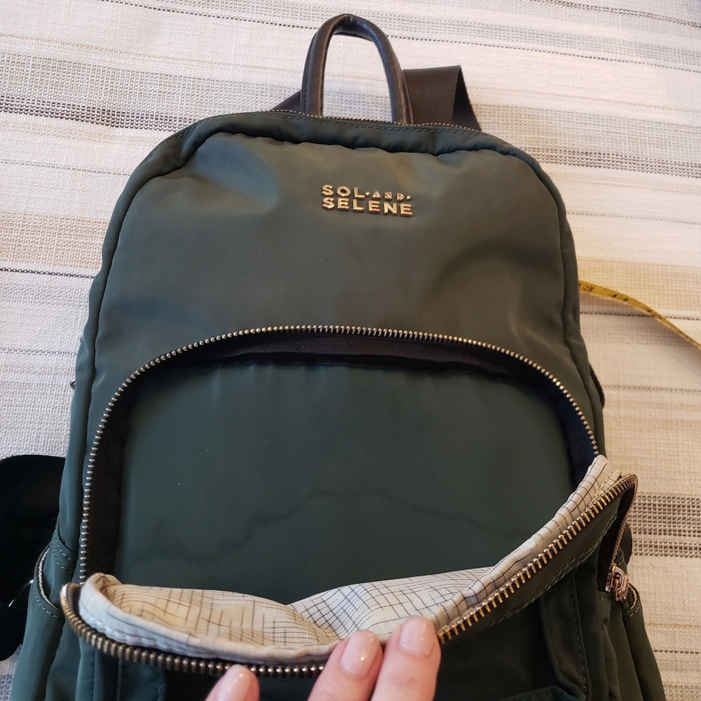 Sol and Selene Nylon Backpack Dark Green - Picture 10 of 15